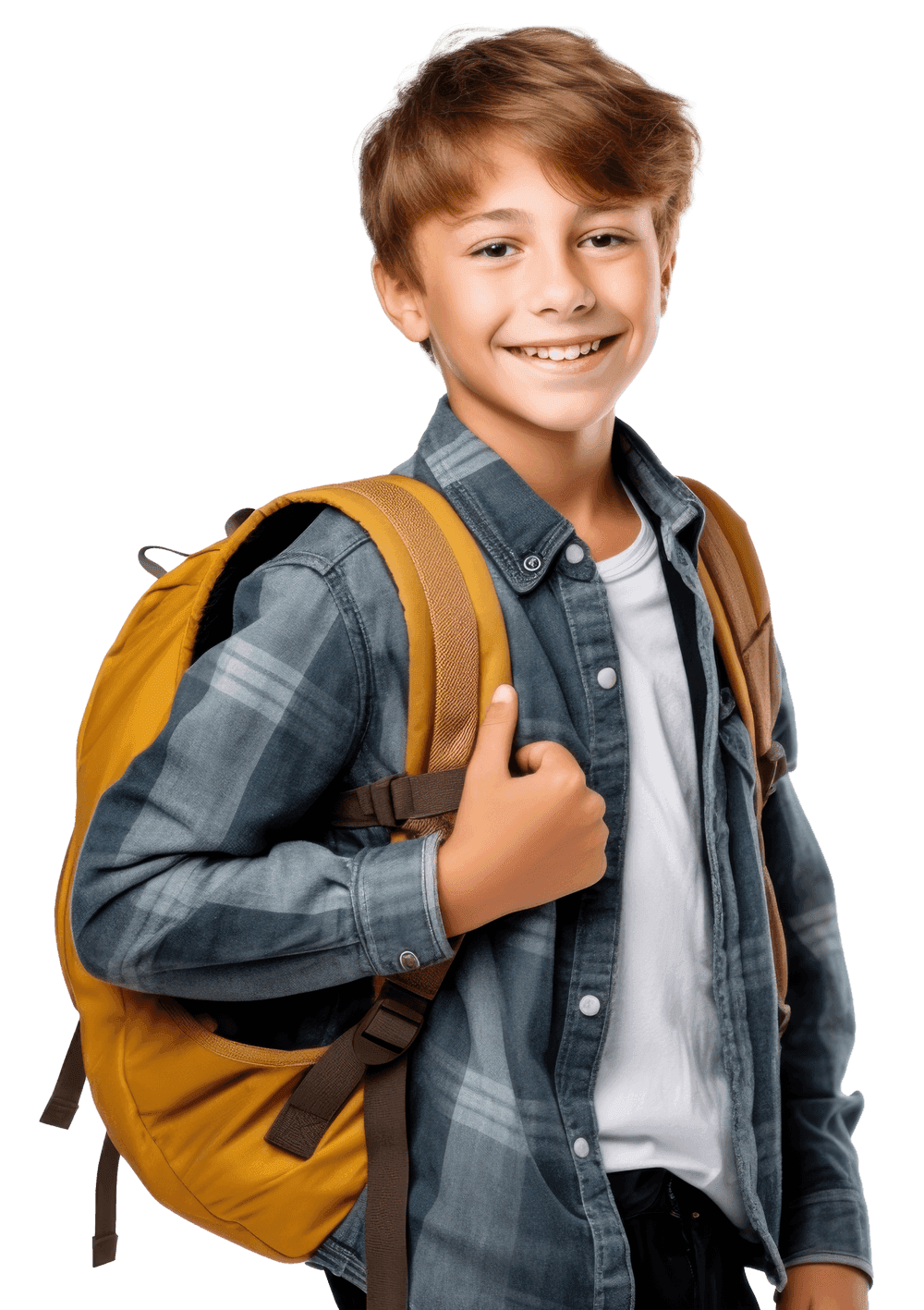 EiFO Academy student with a backpack